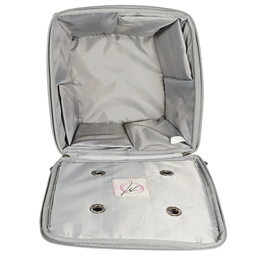 Everything Mary Floral Yarn Storage Bag Organizer with Grommets and Dividers‎